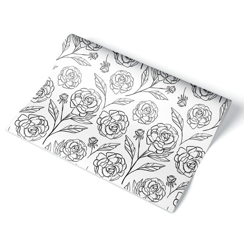 Rose Wrapping Paper Sheet - Field Study