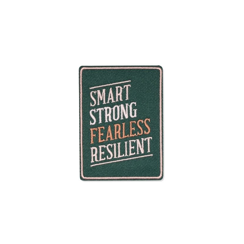 Smart Strong Fearless Resilient Embroidered Patch - Field Study