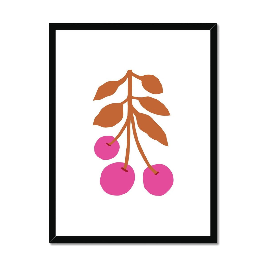 Summer Cherries Framed & Mounted Print - ökenhem
