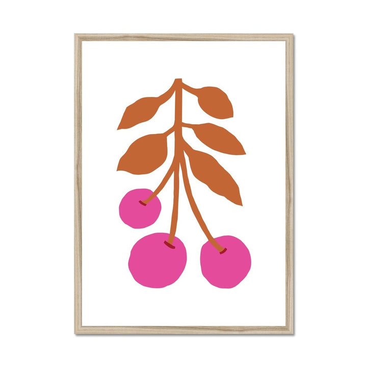 Summer Cherries Framed Print - ökenhem