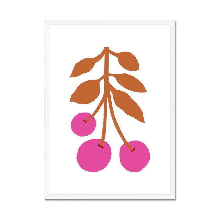 Summer Cherries Framed Print - ökenhem
